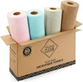 Fantasticlean Kitchen Towels Roll, 80 Sheets,10''(Pink,Blue,Tan,Moss Green) by Fantasticlean