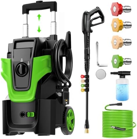 Heavy Duty 5000PSI Electric Pressure Washer,Power Washer Electric Powered by Toyqqeow