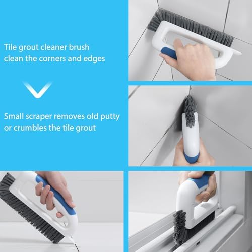 Lumkew Grout Cleaner Brush for Cleaning Floors Tile Scrub, Blue,1 Pcs - Image 6