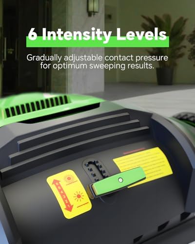 43" Walk-Behind Hand Push Floor Sweeper Machine(Green) - Image 5