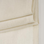 NICETOWN Natural Linen French Door Curtain No Drill Roman Shades for Windows, Solid Cordless Blinds for Farmhouse Door Window Covering with Light Filgtering, W24 x L48, 1Pc - Image 2