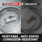 5-Pack Ceramic Scraper Blade Refills, Rust-Proof for Stickers, Paint, Grime - Image 4