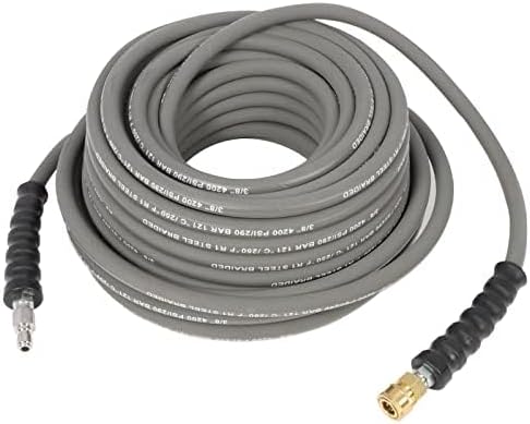 SCITOO 3/8" Pressure Washer Hose 100ft 4000PSI 2-Braid by SCITOOAUTOPARTS