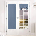 NICETOWN Stone Blue Blackout French Door Curtain Window Cover by NICETOWN
