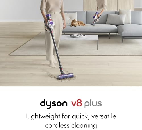 Dyson V8 Plus Cordless Vacuum, Cleans Hard Floors and Carpets, Detangles, Converts to Handheld, 115AW, 2 Power Modes, Up to 40 Minutes¹ - Image 2