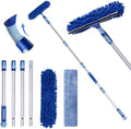 LOMIDA Professional Window Squeegee Kit - 62" Lightweight Aluminum Pole, 2 in 1 Rotatable Window Cleaning Tool Kit with Extension Pole Cleaning with Bendable Head for Car/Shower/High Windows by HOME