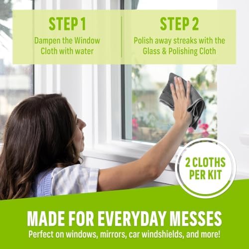 E-Cloth Window and Glass Cleaner Kit, Just Add Water - 2 Kits - Image 2