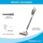 BLACK+DECKER POWERSERIES+ 20V MAX Cordless Stick Vacuum Cleaner with LED Floor Lights, Bagless, Lightweight, Cordless Vacuum Cleaners for Home, Up to 44 Minutes, Powerful Suction, Gray (BHFEA520J) - Image 2