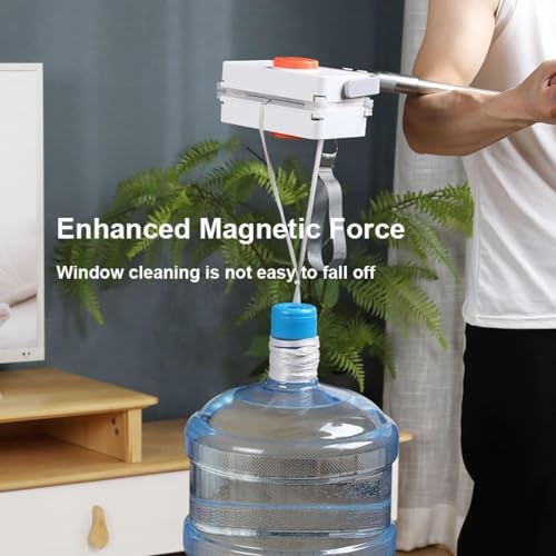 Window Cleaner Extended Pole Magnetic Double Sided Glass Wipe Professional with Telescopic Pole Home Window Cleaning Brush Window Cleaning Tools Outdoor Cleaning - Image 6