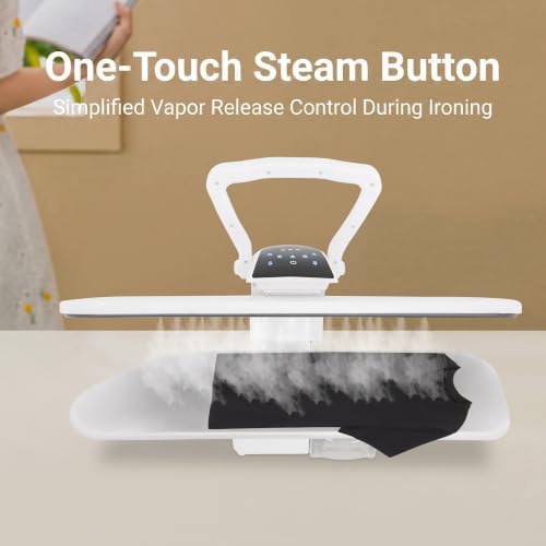 36" Large Steam Iron Press, 1600W Intelligent Digital Steam Press(White) - Image 4