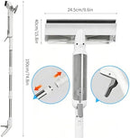 4-in-1 Window Cleaner with Extension Pole & Handle-Controlled Sprayer - Image 3