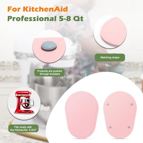 Mixer Slider for Kitchen Aid 5-8 Qt Bowl Lift Stand Mixer, Pink - Image 5