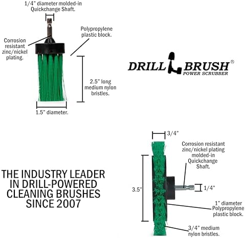 Drillbrush Dishwasher Safe Kitchen Appliance Cleaner Brushes for Drill - Image 5