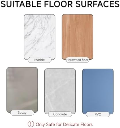 22” White Polishing Floor Pad, Non-Abrasive Commercial Pad for Scrubber & Buffer & Other Floor Machines, Extra Thick ≥2.3cm Soft Fiber Design, Light Polishing for Vinyl Marble Terrazzo (5pcs) - Image 6