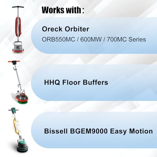 HHQ Microfiber Carpet Bonnet Pads Compatible with Oreck Orbiter Pads and Brushes, 12" & 13" Floor Buffer Pads, 2 Pack - Image 3