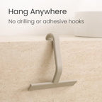 dancemoon JustHang Shower Squeegee with Built-in Hook, 10-Inch Light Taupe - Image 2