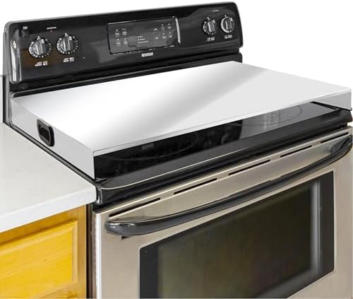 Stainless Steel Gas Stove Top Cover, Noodle Board Cooktop Cover, Kitchen Organizer for Gas and Electric Stove Range Expanding Kitchen Space, Large Size 36"x 23.6"x3", Sliver by dttbgg
