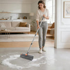 SetSail Floor Scrub Brush with 54in Adjustable Long Handle, Grey&Orange - Image 6