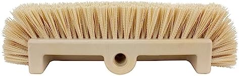 SPARTA Multi-Level Tile Scrub Brush 12" Wide Brush Head, Heavy-Duty Tile Cleaning Brush with End Bristles for Commercial Tiles, Tubs and Floor, Plastic, 12 Inches, Tan, (Pack of 12) - Image 3