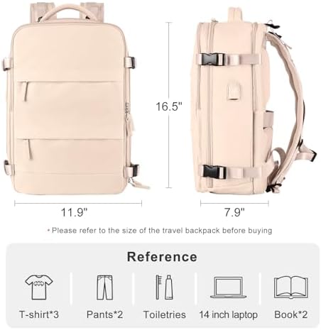 coofay Carry On Backpack Flight Approved Personal Item Travel Backpack For Women Airline Approved Waterproof Sports Luggage Backpack Casual Daypack Small Hiking Backpack - Image 3