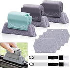 Koishu Magic Window Groove Cleaning Brush, Hand-held Window Track Cleaner Brushes Tools Set, Sliding Door Track Cleaner, Sill, Tile Lines, Shutter, Car Vents, Keyboard, Small Spaces Clean by Korunb