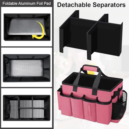 Wearable Large Cleaning Caddy Bag for Housekeepers (Rosered) - Image 4