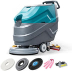 PX7 22" Commercial Walk Behind Floor Scrubber Machine, Heavy-Duty Motor by PURILITZS