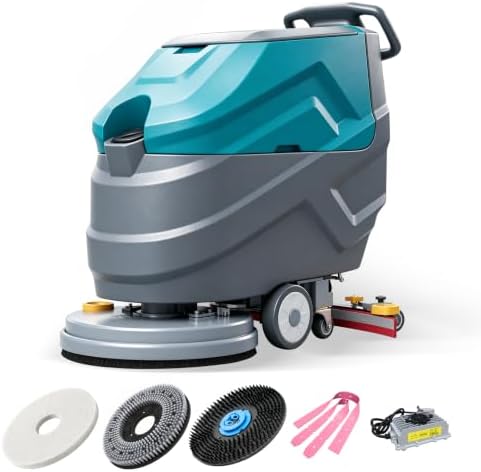 PX7 22" Commercial Walk Behind Floor Scrubber Machine, Heavy-Duty Motor by PURILITZS