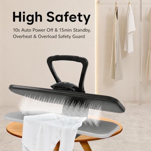 36" Large Steam Iron Press, 1600W Intelligent Digital Steam Press(Black) - Image 5