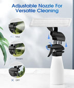 Window Vacuum Squeegee Cordless, 3-in-1 Electric Window Cleaner Tool with Spray & Microfiber Pad, Streak-Free 2200Pa Suction for Glass, Shower Doors, Mirrors, Tiles and Car Windows - Image 4