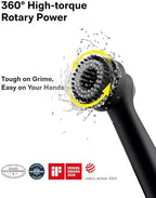 HOTO Wand™ Cordless Spin Scrubber, Electric Grout Brush, 12 Brush Heads - Image 2