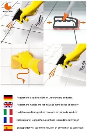 Fuginator® Grout Brush, Grey/Orange, Innovation from 100% Recyclables, Household, Patented and Certified with Blue Angel - Image 5