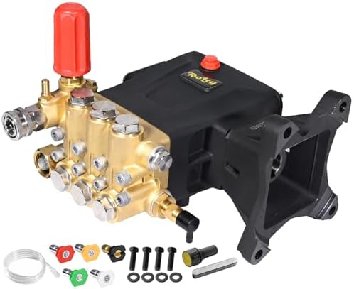 TOOLCY 1" Shaft Pressure Washer Pump 4200 PSI with Adjustment Unloader by TOOLCY