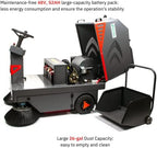 49" Ride-On Floor Sweeper, 26-Gal Hopper - Image 4