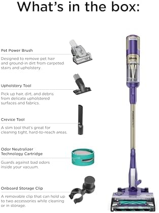 Shark PowerDetect Corded Stick Vacuum, Self-Cleaning, Eggplant, HZ4002 - Image 2