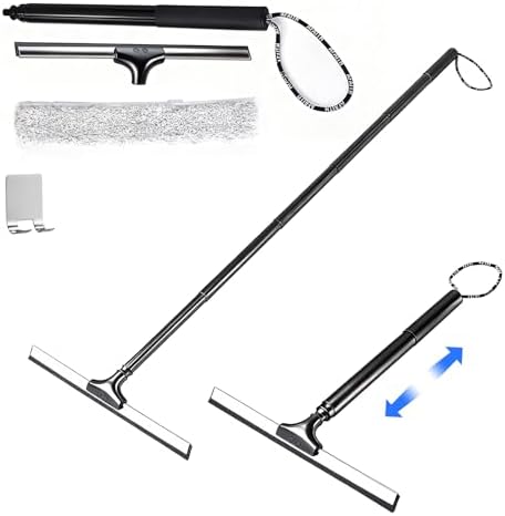 Tiiyee 2 in 1 Window Squeegee, Shower Squeegee for Glass Doors Floor Wiper by Tiiyee