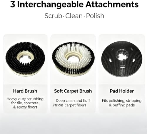 17" Heavy Duty Commercial Floor Buffer Polisher 154RPM 110V 1100W - Image 5