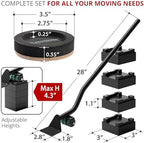 X-Protector Felt Furniture Sliders for Hard Floors & Furniture Lifter Tool - Image 2