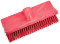 SPARTA 40423EC05 Plastic Floor Scrub Brush, Wall Brush, Equipment Brush with Nonabsorbent Bristles for Industrial Kitchens, Hospitals, Commercial Cleaning, 10 Inches, Red, (Pack of 2) by SPARTA