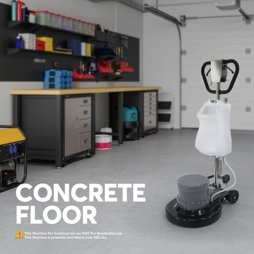 Industrial Floor Polisher Machine with (1 Tank + 2 Brushes + 1 Pad Holder) ,1.5 HP - Image 5