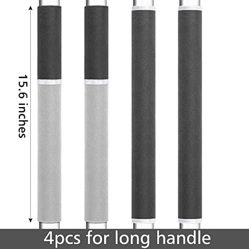 MRKG Refrigerator Door Handle Covers, Set of 4, Washable Without Fading or Cracking, Keep Your Kitchen Appliance Clean from Smudges, Drips, Food Stains, Oil. (Black, Grey) - Image 6