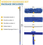 KLEEN HANDLER 2-in-1 Window Squeegee with 60” Extendable Pole - Image 4