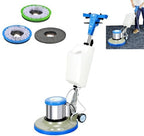Commercial Floor Cleaner and Buffer Machine with Pads for Hotels, Factories, and Restaurants by Unknown