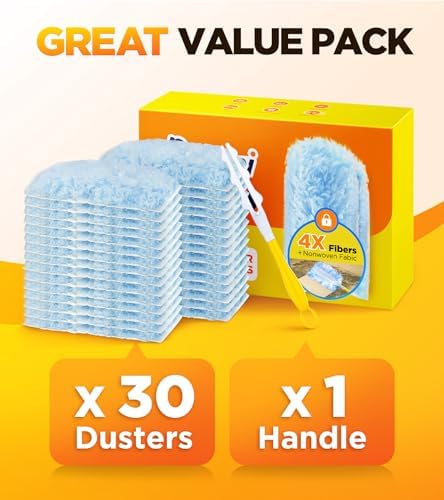 REKOPI 30 Count One-Sided Duster Refills Compatible with Swiffer Duster - Image 6