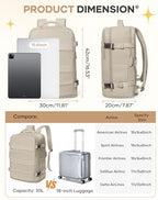 coofay Travel Backpack For Women Men Airline Approved Carry On Backpack Flight Approved Waterproof Sports Luggage Backpack Casual Daypack Small Hiking Backpack - Image 3
