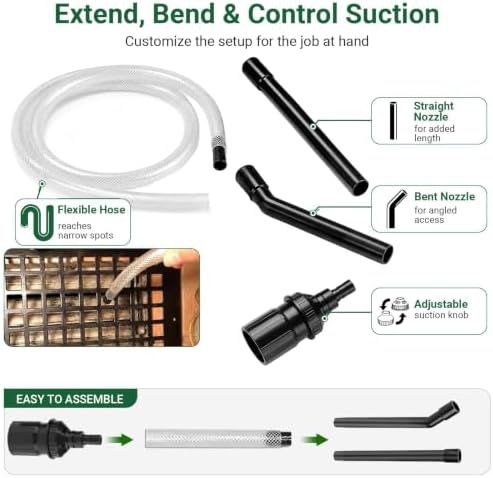 EZ SPARES 1-1/4" Micro Crevice Kit, Keyboard Car Vent Tools with Bag - Image 2