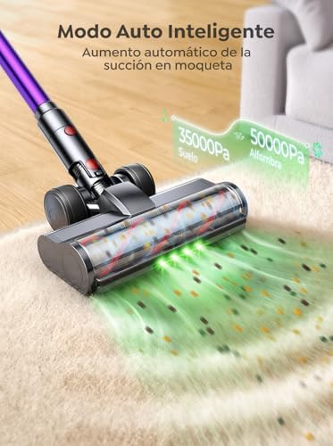INTETURE Cordless Vacuum Cleaner, 650W 55KPA 70 Mins Vacuum Cleaners for Home, Anti-Tangle Stick Vacuum with Touch Screen, Wall Mount Charging, Upgraded Vacuum Cordless for Pet Hair/Carpet/Floors - Image 5