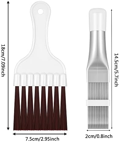 Boao 4 Pieces Air Conditioner Condenser Fin Comb and Fin Cleaning Brush - Image 3