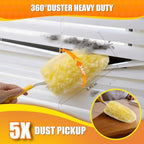 30 Count 360° Heavy Duty Duster Refills, Compatible with Swiffer Duster, Larger Size Disposable Electrostatic Microfiber Dusters, 4X Thick Cleaning Dusters, Unscented - Image 3