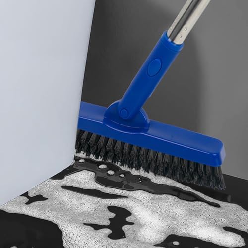 CELOX Grout Brush with Long Handle, Tile Grout Cleaner Brush for Tile Floors, for Shower Tile, for Cleaning Grout, Blue - Image 3